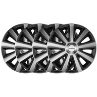 Kołpaki samochodowe - Goodyear Goodyear 10623 kołpaki ozdobne na koła samochodowe"Memphis Carbon", zestaw 4 szt, 38,10 cm (15 cali), czarne/srebrne 10624 - miniaturka - grafika 1