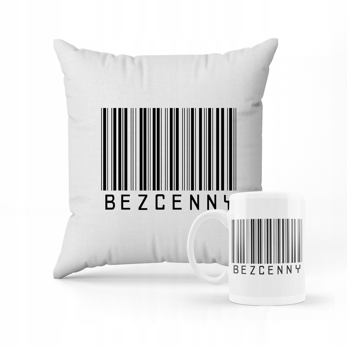 ZESTAW PODUSZKA + KUBEK PREZENT NA WALENTYNKI BEZCENNY FACET #15