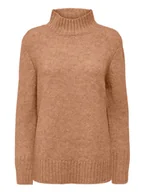 Swetry damskie - ONLY Sweter w kolorze karmelowym - miniaturka - grafika 1