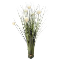 Sztuczne kwiaty - SZTUCZNA TRAWA FEJKA JAK ŻYWA Z BIAŁYMI KULKAMI 70 CM - miniaturka - grafika 1
