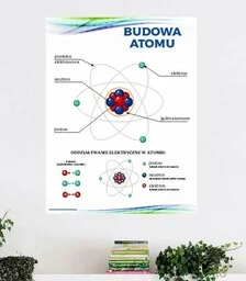 Naklejka na ścianę: Budowa Atomu - Pomoce naukowe - miniaturka - grafika 1