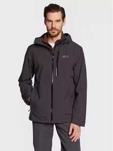 Jack Wolfskin Kurtka przejściowa Go Hike 1114051 Czarny Regular Fit - Kurtki i kamizelki sportowe męskie - miniaturka - grafika 1