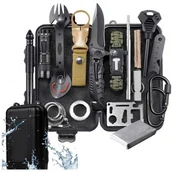 Zestawy survivalowe  - MEGA DUŻY Zestaw Przetrwania (32 elementy) Niezbędnik Survivalowy, Zestaw Wojskowy + Pudełko. - miniaturka - grafika 1