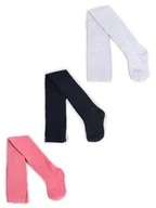 Rajstopy - Rajstopy dziewczęce bawełniane gładkie 3PAK 80-86 YOCLUB - miniaturka - grafika 1