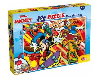 Puzzle dwustronne Plus 60 Myszka Miki - Lisciani - Puzzle - miniaturka - grafika 1