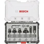 Akcesoria do elektronarzędzi - Bosch Powertools powertools edge and edge router-set 6 pieces 8 mm - miniaturka - grafika 1