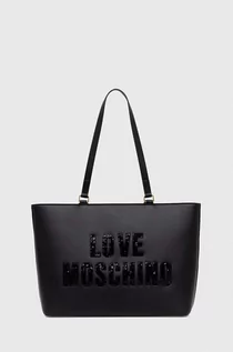 Torebki damskie - Love Moschino torebka kolor czarny - grafika 1