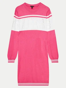 Guess Sukienka dzianinowa J4YK04 Z3GW0 Różowy Regular Fit - Sukienki i spódniczki dla dziewczynek - miniaturka - grafika 1