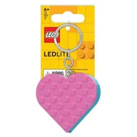 Breloczki dla dzieci - LEGO Classic KE183 Brelok do kluczy z latarką LEGO Serce - miniaturka - grafika 1