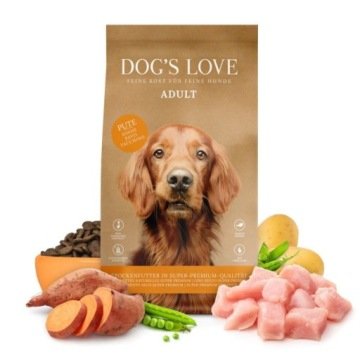 Dog´s Love Adult, indyk - 2 kg