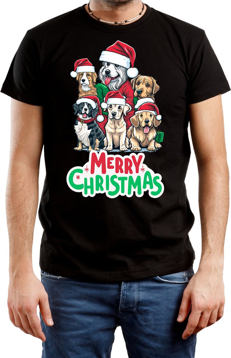 poprawa T-SHIRT MĘSKI NADRUK PREZENT ŚWIĘTA ŚWIĄTECZNA KOSZULKA CZARNA R-3XL A447