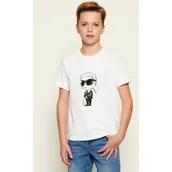 Koszulki dla chłopców - Karl Lagerfeld Kids T-shirt | Regular Fit - miniaturka - grafika 1