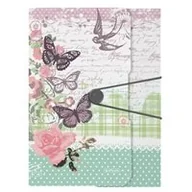 Teczki i skoroszyty - Herlitz Sp. z o.o. teczka rysunkowa z gumką, A4, PP Ladylike Butterfly - miniaturka - grafika 1