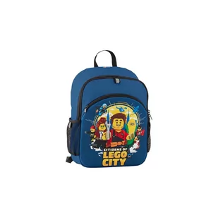 Granatowy plecak dziecięcy LEGO® City Citizens Kids, 11 l - Plecaki szkolne i tornistry - miniaturka - grafika 1