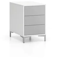 Szafy biurowe - Komoda biurowa LAYERS, 3 szuflady, 400 x 400 x 630 mm, biała/szara - miniaturka - grafika 1