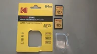 Karty pamięci - Kodak SD 64GB UHS-II U3 V90 Ultra Pro - miniaturka - grafika 1
