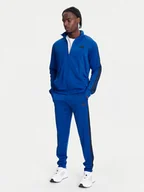 Dresy męskie - adidas Dres Basic 3-Stripes JI8857 Niebieski Regular Fit - miniaturka - grafika 1