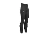 Spodnie sportowe męskie - COMPRESSPORT Kompresyjne legginsy do biegania męskie RUN UNDER CONTROL TIGHTS czarne - miniaturka - grafika 1