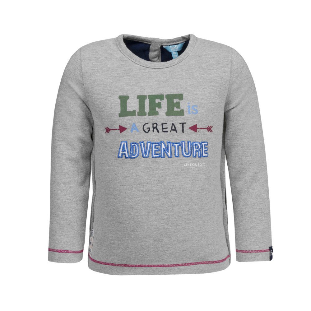 LIEF, Bluzka chłopięca z długim rękawem, szara, rozmiar 68