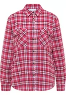 Koszule damskie - Boline Damska koszula bawełniana 80632447, różowa wełna biała, XL, Różowa, wełniana biel, XL - miniaturka - grafika 1