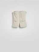 Marynarki i żakiety damskie - Reserved - Gorsetowy top - beżowy - miniaturka - grafika 1