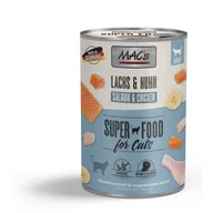 Mokra karma dla kotów - MAC's mokra karma dla kota Adult Łosoś i kurczak 12x400 g - miniaturka - grafika 1