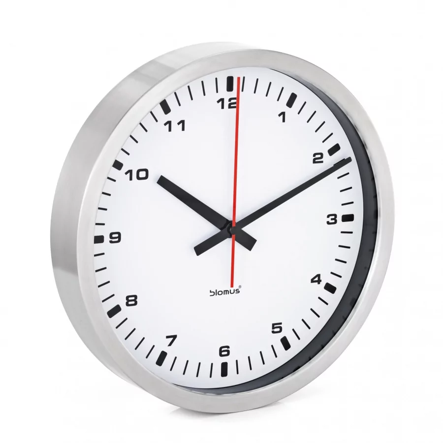 Blomus ERA - zegar ścienny z białą tarczą - 40 cm - 40 cm (63211)