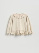 Bluzki dla niemowląt - Reserved - Bluzka z kołnierzykiem - beżowy - miniaturka - grafika 1