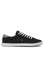 Trampki męskie - Tommy Hilfiger Tenisówki Harlow 1D FM0FM00596 Czarny - miniaturka - grafika 1