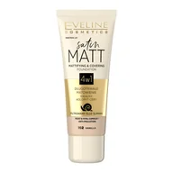 Podkłady do twarzy - Eveline Cosmetics Satin Matt Foundation matujący podkład do twarzy 102 Vanilla 30ml - miniaturka - grafika 1