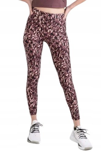 PUMA LEGGINSY DAMSKIE PASKI WZÓR SPORTOWE ELASTYCZNE 164 KYB