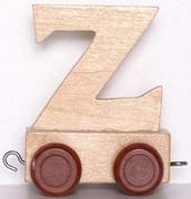 Pociągi dla dzieci - Small Foot Design Wagonik z literą Z - miniaturka - grafika 1