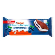 Desery dla dzieci - Kinder Mleczna kanapka Biszkopt z nadzieniem mlecznym borówka 28 g - miniaturka - grafika 1
