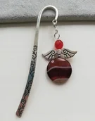 Zakładki do książek - ZAKŁADKA DO KSIĄŻKI ANIOŁ KARNEOL BRĄZ NA PREZENT - miniaturka - grafika 1