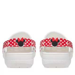 Buty dla dziewczynek - Klapki Crocs Classic Disney Minnie Mouse Clog T208710 White/Red 119 - grafika 1