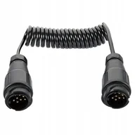 Akcesoria motoryzacyjne - Przewód Kabel Spiralny Elektryczny Z Wtyczkami 13 Pin 12V 1,5M Do Przyczep - miniaturka - grafika 1