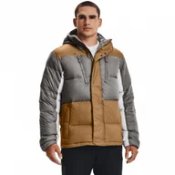 Kurtki i kamizelki sportowe męskie - Męska kurtka puchowa pikowana UNDER ARMOUR UA CGI Down Blocked Jkt - miniaturka - grafika 1
