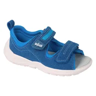 Buty dla dziewczynek - Befado obuwie dziecięce 721P023 niebieskie - miniaturka - grafika 1