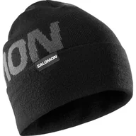 Czapki damskie - Czapka zimowa SALOMON HERMITAGE BEANIE LC2152900 – Czarny - miniaturka - grafika 1