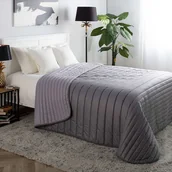 Narzuty - Narzuta pikowana Soft Touch 220x240cm Gray - miniaturka - grafika 1