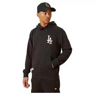 Bluzy męskie - New Era Męska bluza z kapturem Los Angeles Dodgers, blkmrg, XL - grafika 1