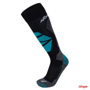 Skarpety narciarskie Nordica High Performance Women black/anthracite/emerald 2023/2024 - Skarpety termoaktywne - miniaturka - grafika 1