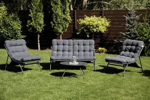 Zestaw ogrodowy VISTA CAFFE Dark Grey - Focus Garden - Meble ogrodowe - miniaturka - grafika 1