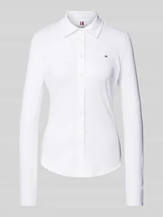 Bluzka koszulowa o kroju slim fit z długim rękawem model ‘1985’ - Bluzki damskie - miniaturka - grafika 1