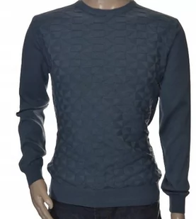 Strokers Klasyczny Elegancki Sweter Męski Bawełniany Xxl 2Xl Grafitowy - Swetry męskie - miniaturka - grafika 1