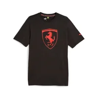 Koszulki męskie - Koszulka męska Puma FERRARI RACE TONAL BIG SHIELD czarna 62095101-XL - miniaturka - grafika 1