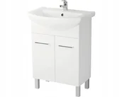 Szafki łazienkowe - Szafka łazienkowa pod umywalkę Cersanit Olivia biała 56 x 80 x 34 cm - miniaturka - grafika 1
