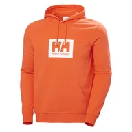 Bluzy męskie - Męska Bluza HELLY HANSEN HH BOX HOODIE 53289_307 – Pomarańczowy - miniaturka - grafika 1
