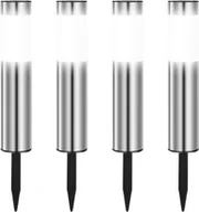 Lampy ogrodowe - Heinstian zestaw 4 lamp solarnych LED ogrodowych IP65 stal nierdzewna - miniaturka - grafika 1