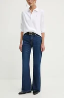 Spodnie damskie - Pepe Jeans jeansy bawełniane FLARE HW WILLA high waist PL204734EF1 - miniaturka - grafika 1